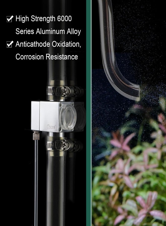 Clscea External Inline CO2 Diffuser Atomizer Aluminum Alloy for Planted Aquarium 12 mm - Image 2